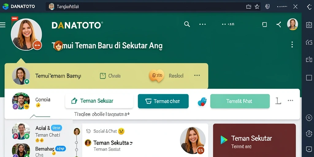 Antarmuka pengguna DANATOTO yang intuitif dan menarik.