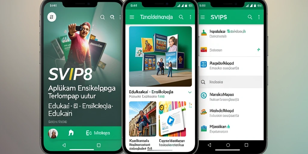 Antarmuka menarik dari aplikasi Ensiklopedia SVIP8.