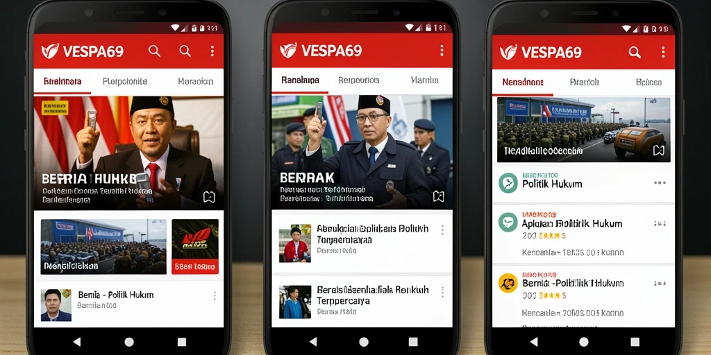 Tampilan antarmuka VESPA69 yang informatif dan mudah digunakan.